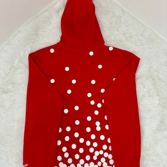 Disney Minnie Mouse “Believe in the Bow” Red Zip-Up Hoodie – Girls - Picture 8 of 11
